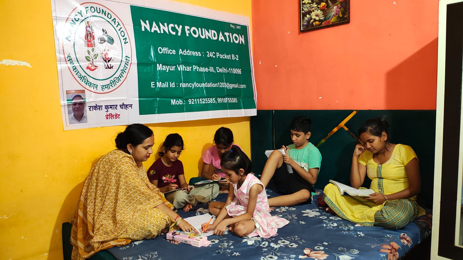 Volunteers at a clean-up drive.