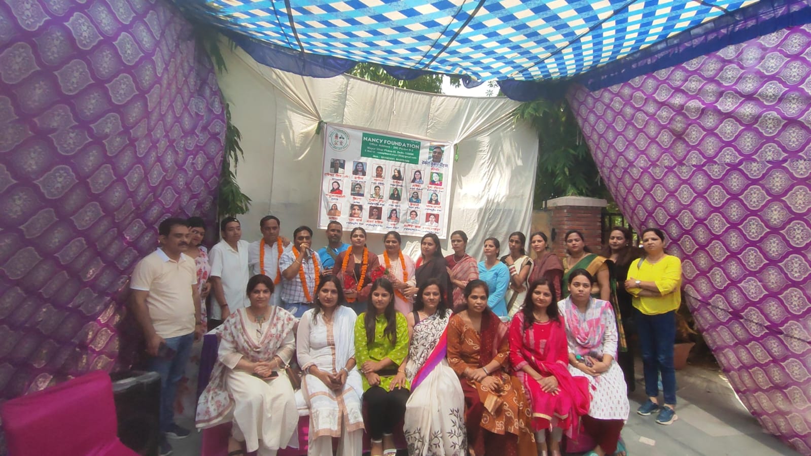 A doctor at a mobile health camp.